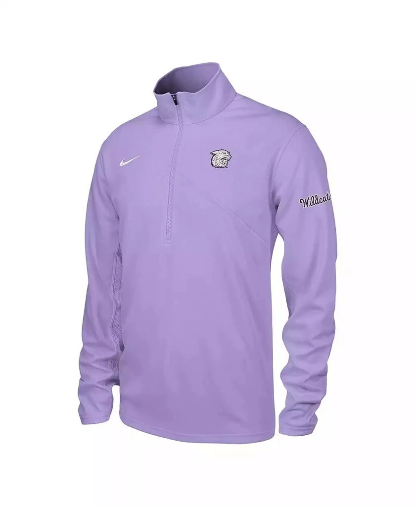 NIKE Men's Lavender Kansas State Wildcats Training Performance Half-Zip Sweatshirt 2