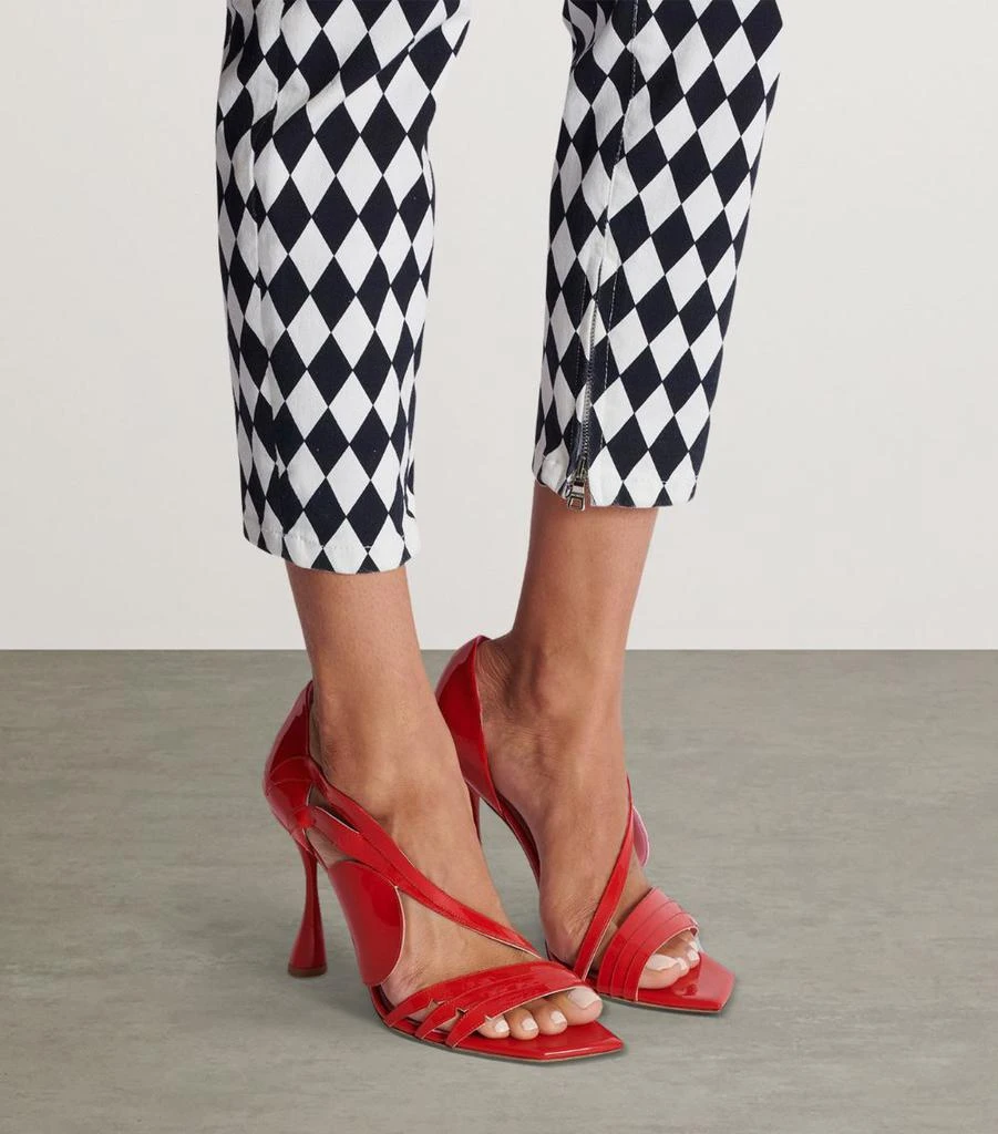 Balmain Patent Leather Eden Heeled Sandals 95 2