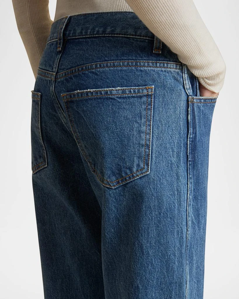 Khaite Kerrie Acid-Wash Straight-Leg Jeans 4