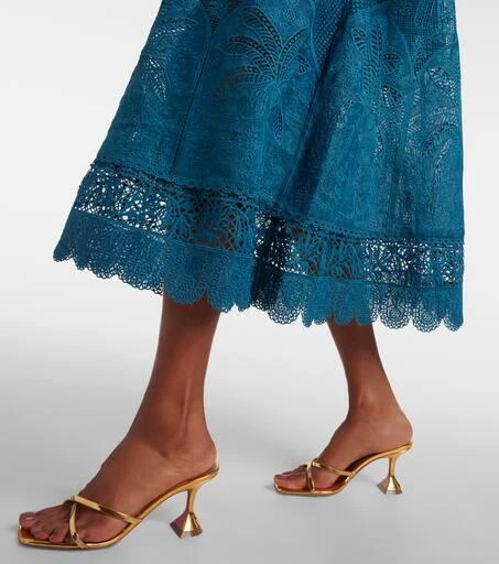 Farm Rio Cutout lace guipure midi dress 6