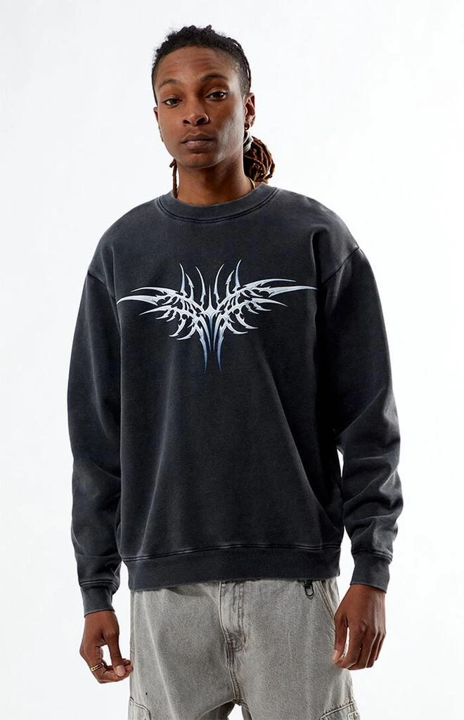 PacSun Cyber Wings Crew Neck Sweatshirt 1