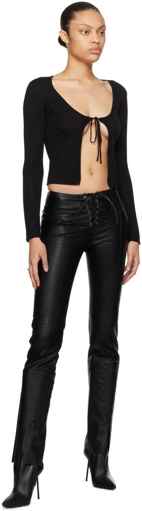 Miaou Black Helena Long Sleeve T-Shirt 4