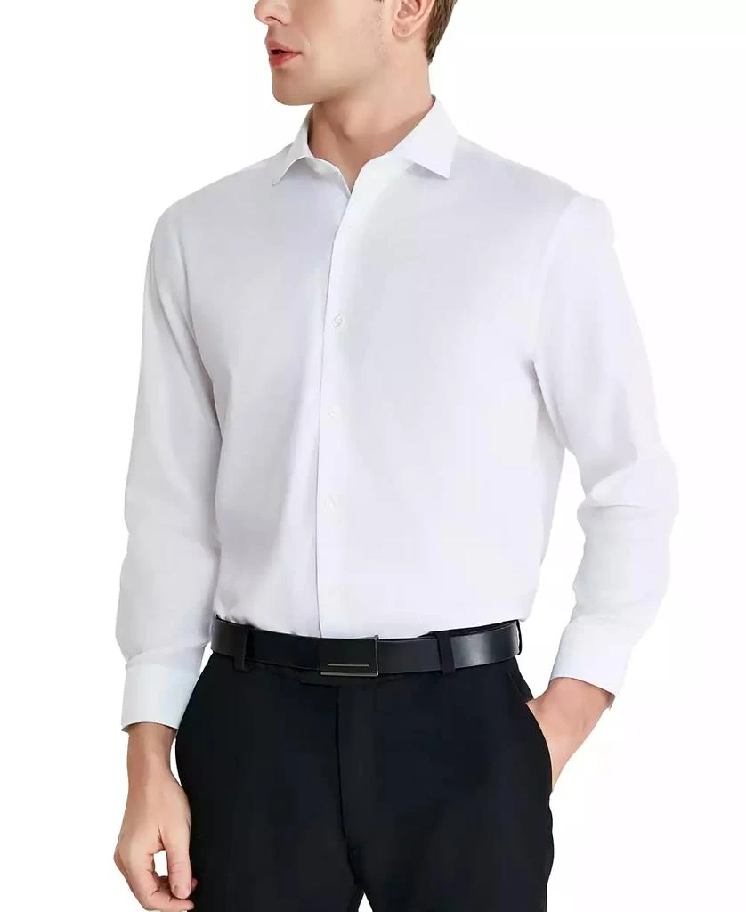 Perry Ellis Perry Ellis Men's Modern-Fit Lux Twill Solid Dress Shirt 6