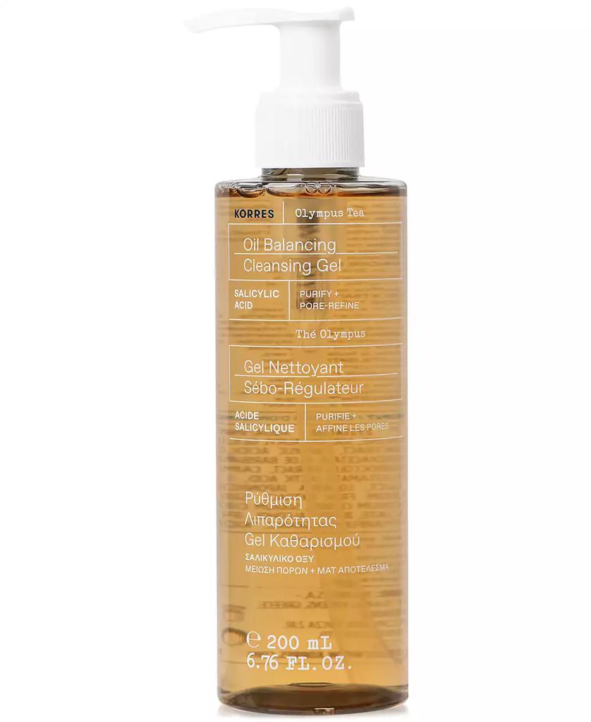 KORRES Olympus Tea Oil Balancing Cleansing Gel, 6.76 oz.