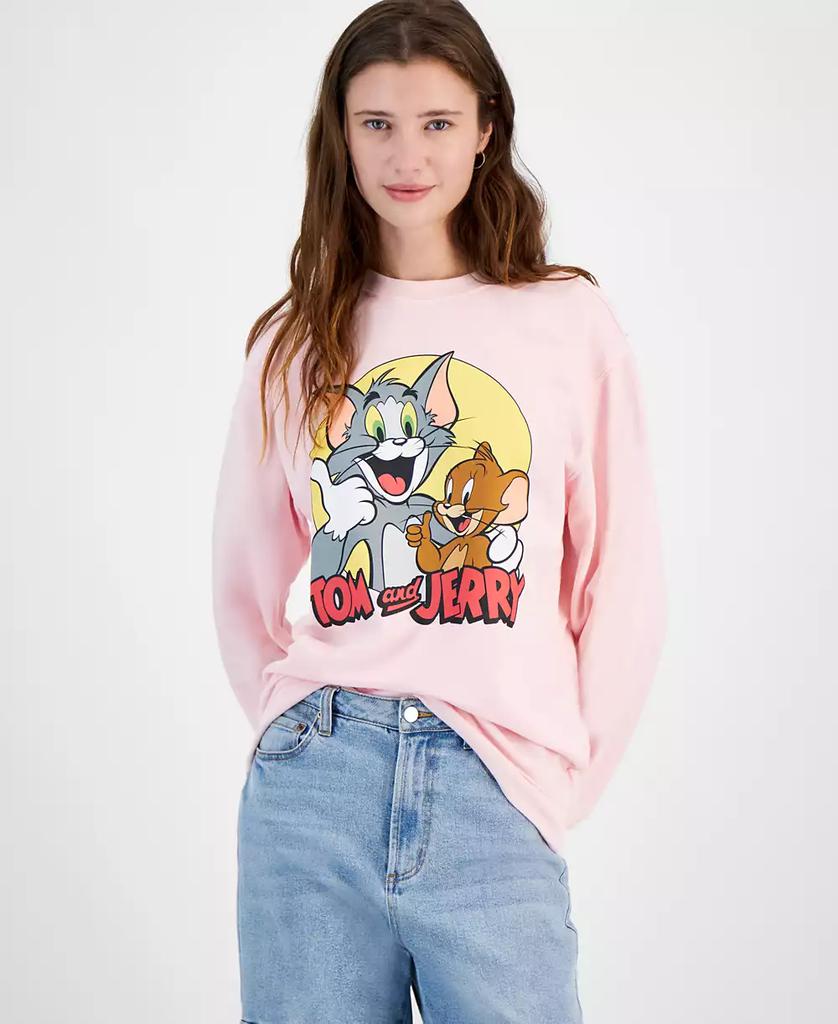 Freeze 24-7 Juniors' Tom & Jerry Crewneck Sweatshirt