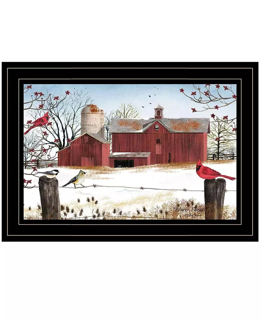 Trendy Décor 4U Winter Days by Billy Jacobs, Ready to hang Framed Print, Black Frame, 15" x 11"