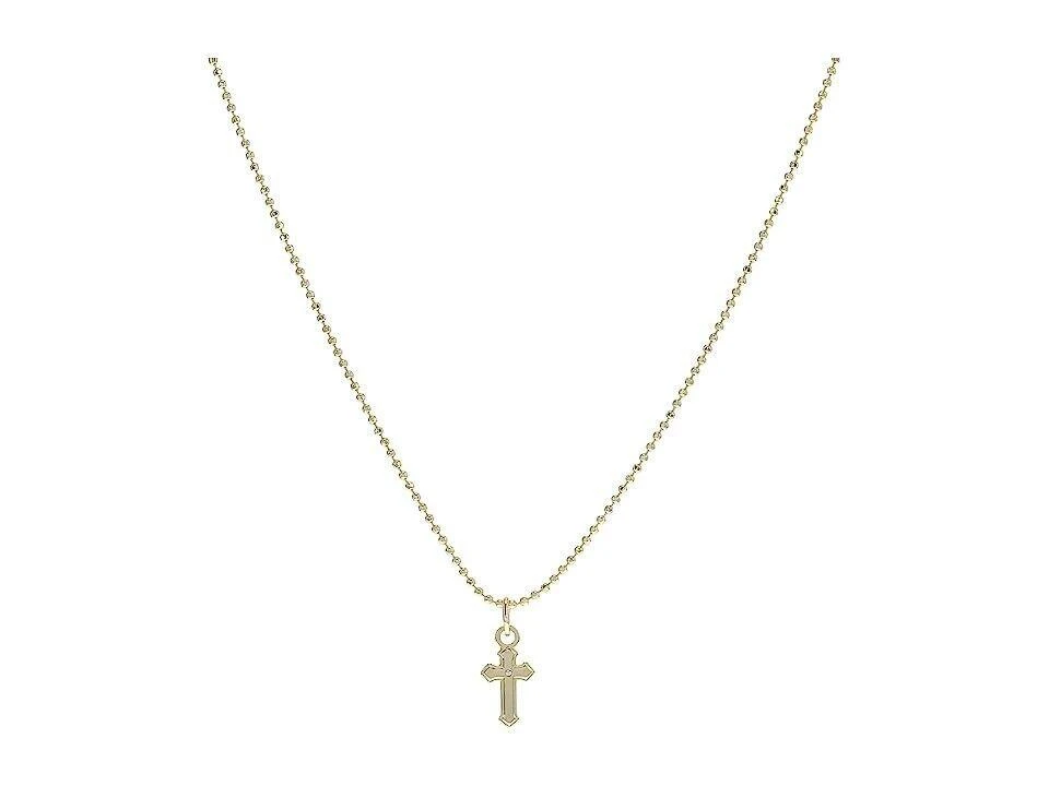 Alex and Ani Alex and Ani Cross Dainty Necklace Women's Lobster claw Adjustable-Length LOT26 (Gold,One Size) 1