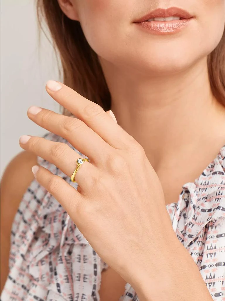Tamara Comolli Bouton 18K Yellow Gold & Diamond Ring 4