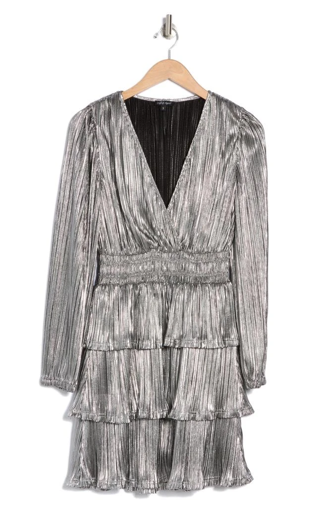pnina tornai long sleeve dress Pnina Tornai Silk Chiffon and Ecru Lace Gown - M