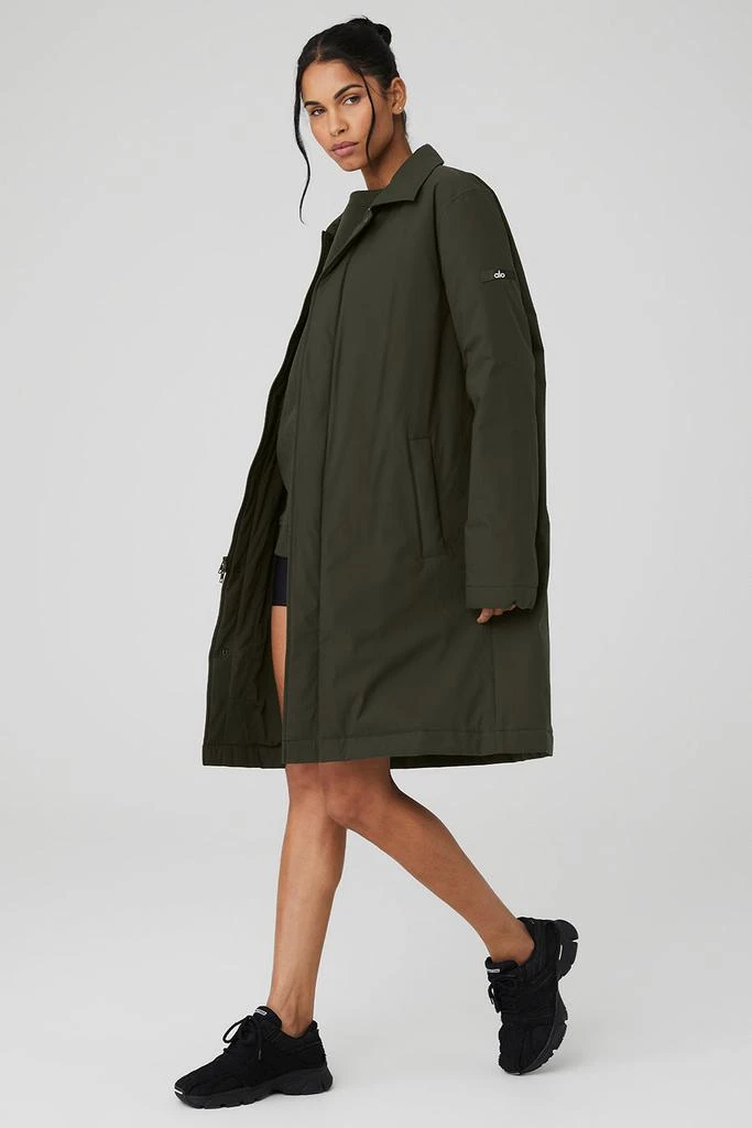 Alo Signature Overcoat - Stealth Green 3