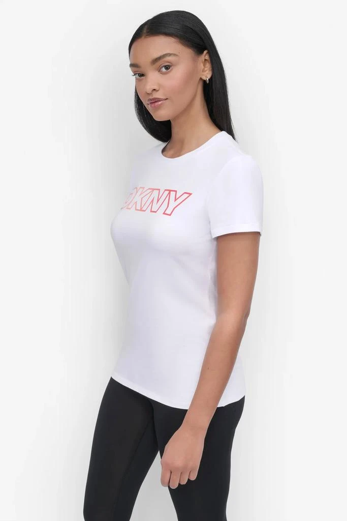 DKNY OMBRE OUTLINE LOGO CREW NECK TEE 3