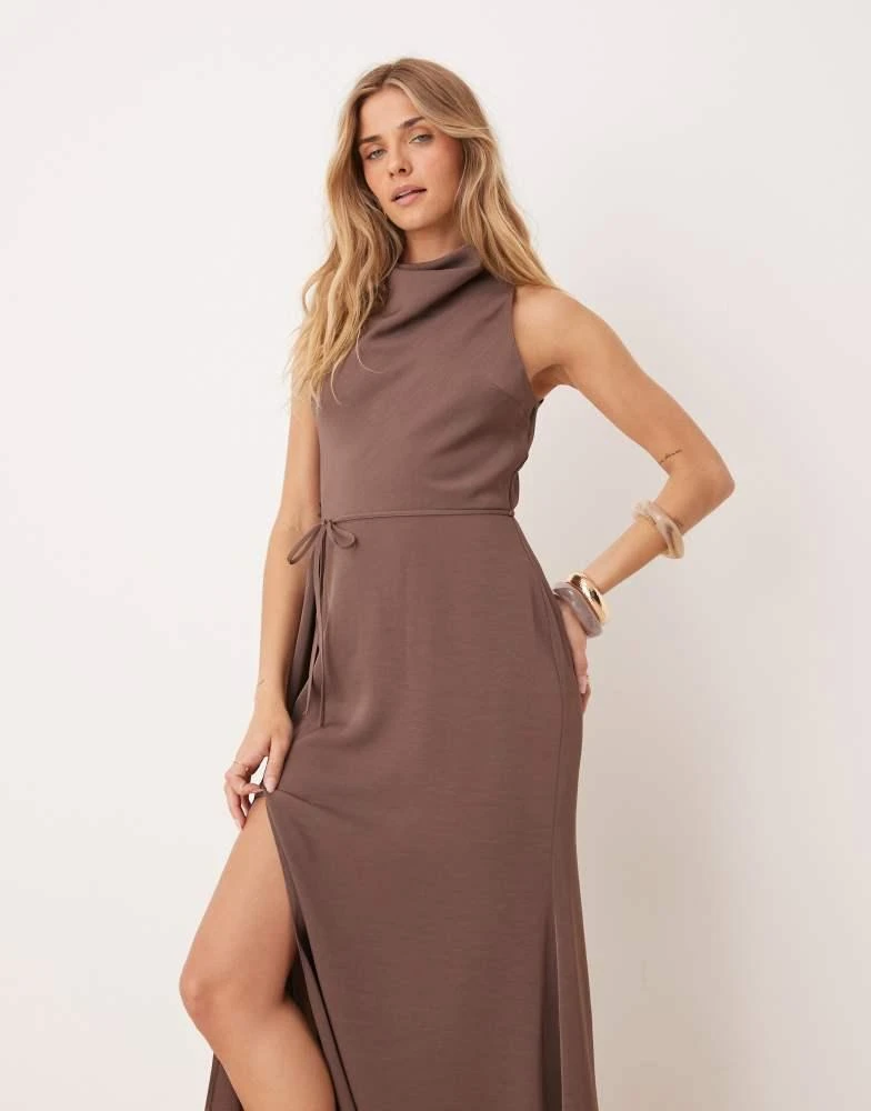 knee length dresses for ladies Bold Exit Backless Midi Dress main image 1