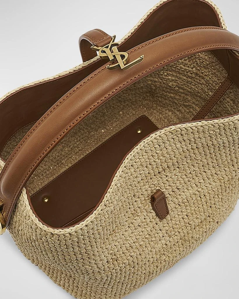 Yves Saint Laurent Le 37 Raffia Bucket Bag 4