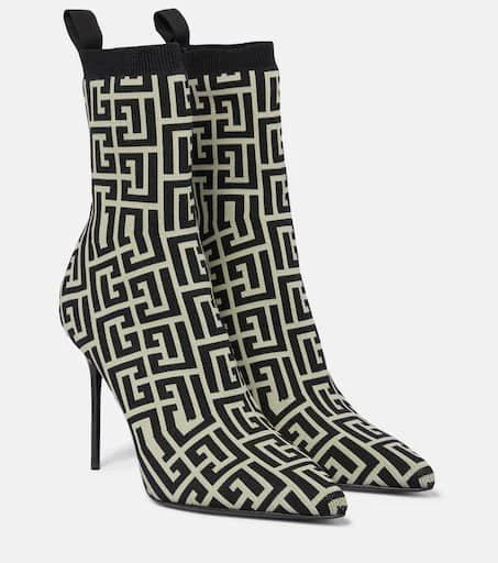 Balmain Skye printed sock boots 1