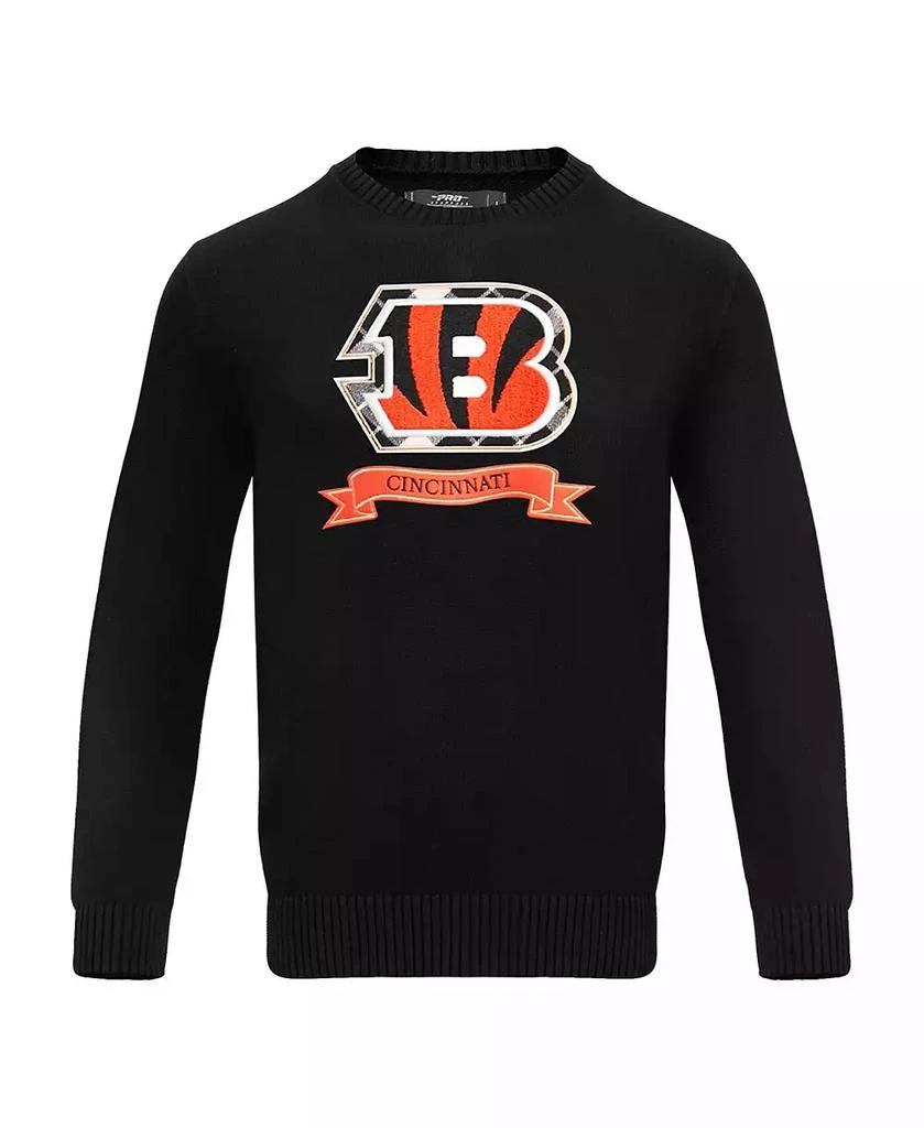 Pro Standard Men's Black Cincinnati Bengals Prep Knit Sweater 3