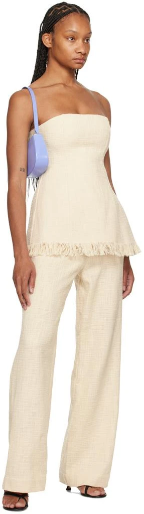 Staud Off-White Grayson Trousers 4