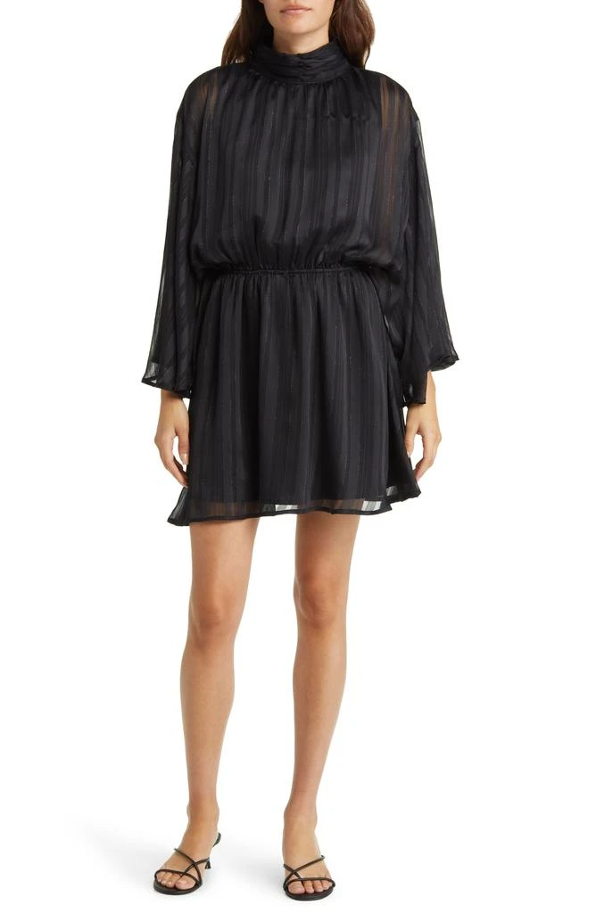 BTFL-life Metallic Long Sleeve Minidress 5