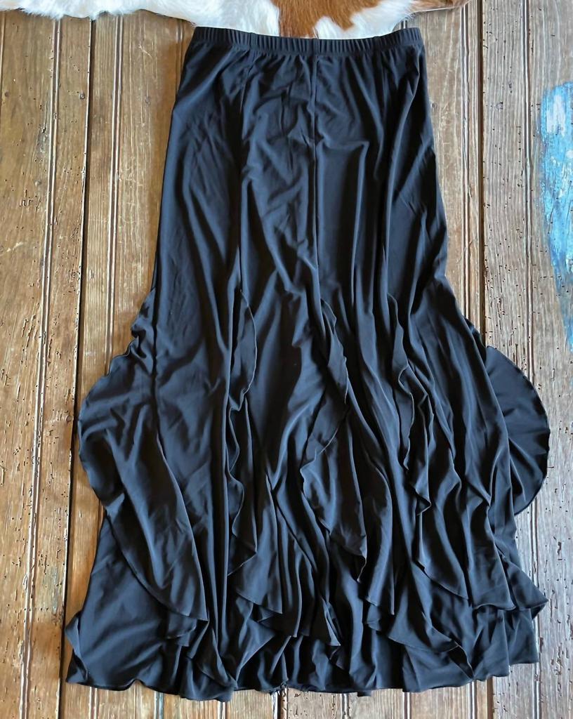 Scully Scully - Women's Ruffled Maxi Skirt