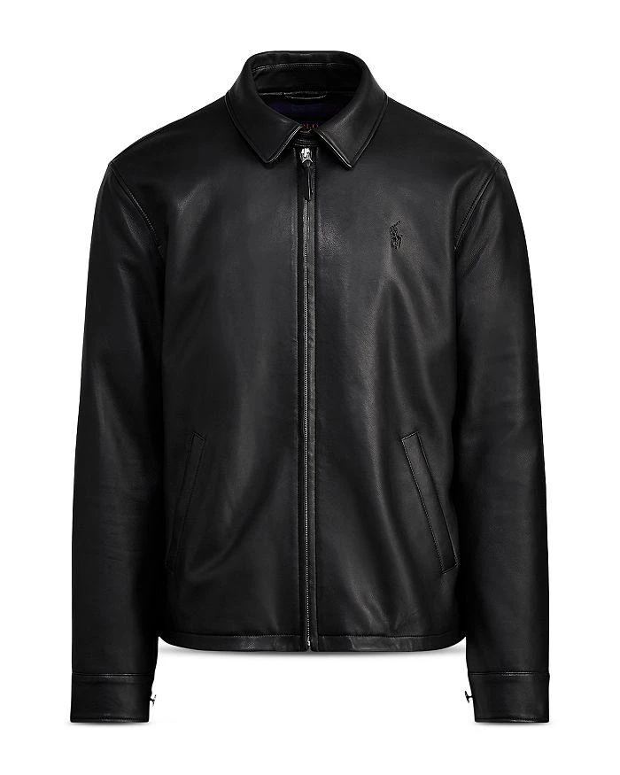 Ralph Lauren Maxwell Lambskin Leather Zip Jacket 5