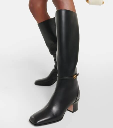Valentino Leather knee-high boots 4