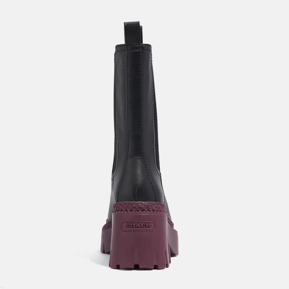 Coach COACH ALEXA LEATHER HEELED CHELSEA BOOTS 4
