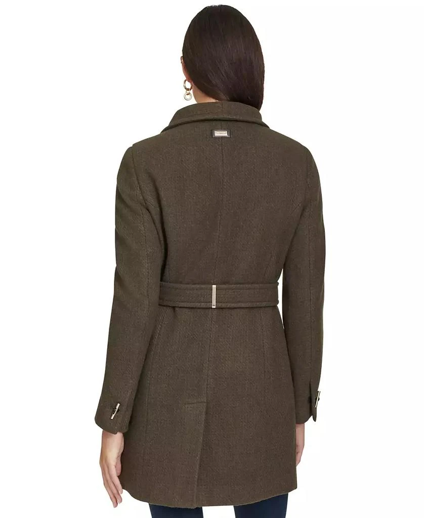 Calvin Klein Womens Asymmetrical Belted Wrap Coat, Created for Macys 2