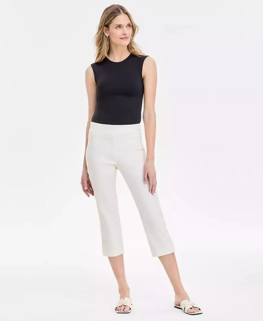 JM Collection Petite Mid-Rise Lace-Trim Pull-On Capri, Exclusively at Macy's 1