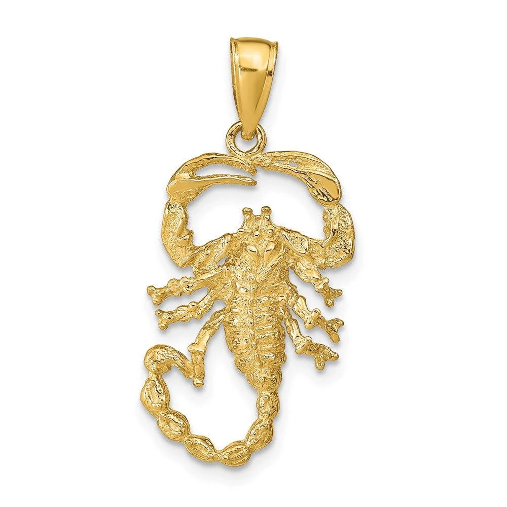 Diamond2Deal 10k Yellow Gold Scorpion Charm