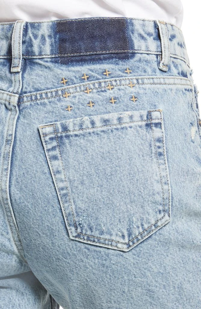 Ksubi App Laye Overkast Ripped Cutoff Denim Shorts 4