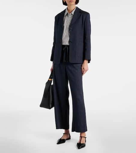 Max Mara Derna linen-blend twill blazer 2