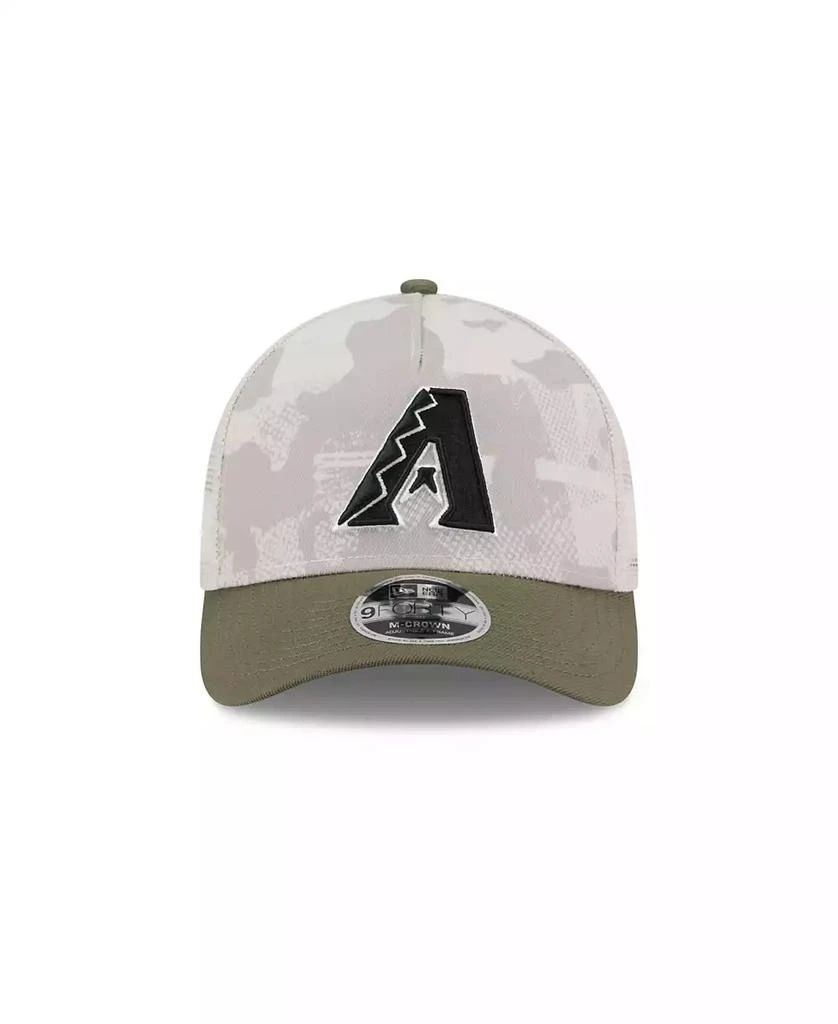 New Era Men's Light Beige/Olive Arizona Diamondbacks 2025 Armed Forces Day 9FORTY M-Crown A-Frame Adjustable Hat 3