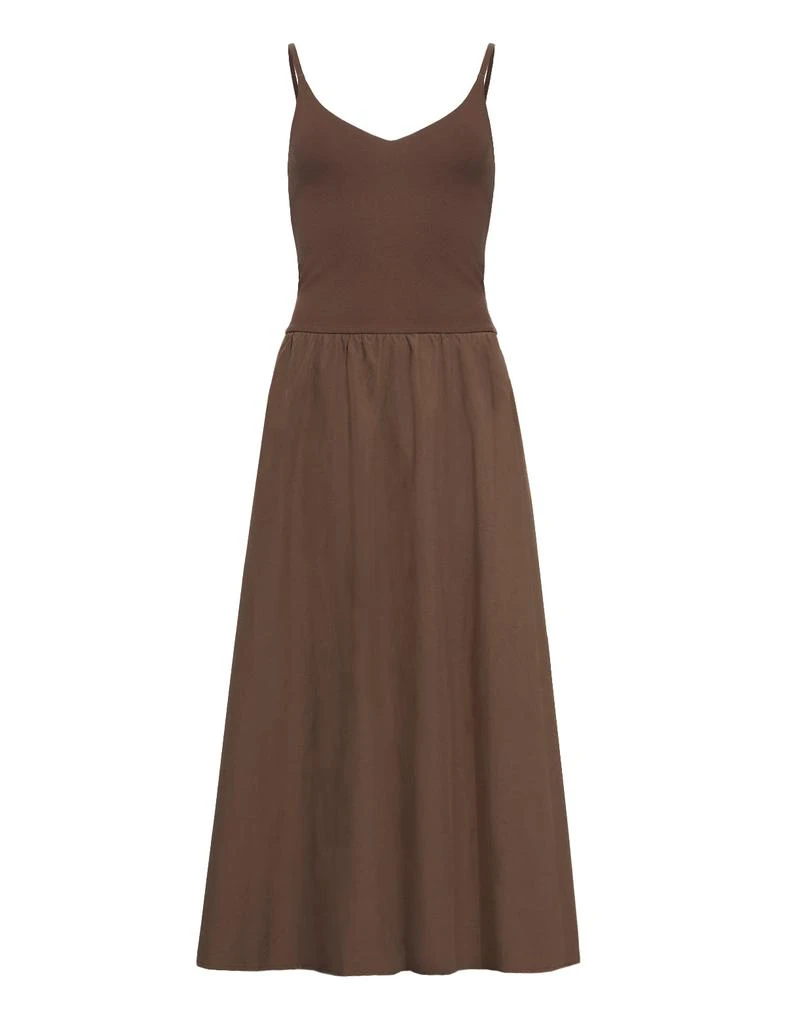 Pixie Market Bea Combination Maxi Dress in Brown 5