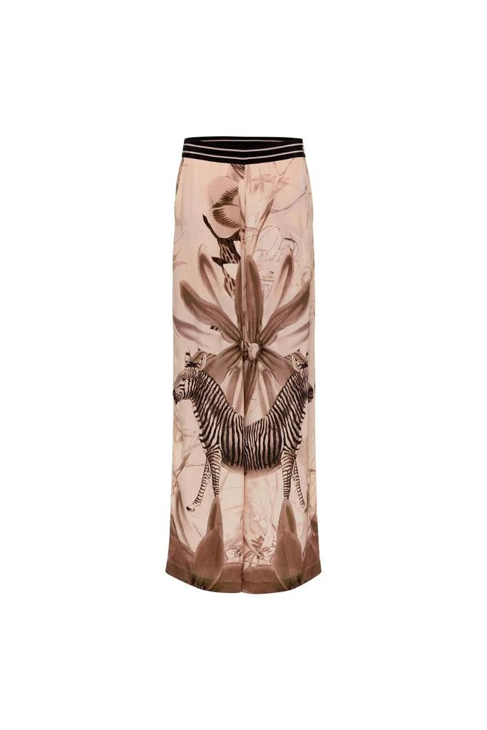 Carolina K Women's Palazzo Pants In Zebra Cream 1