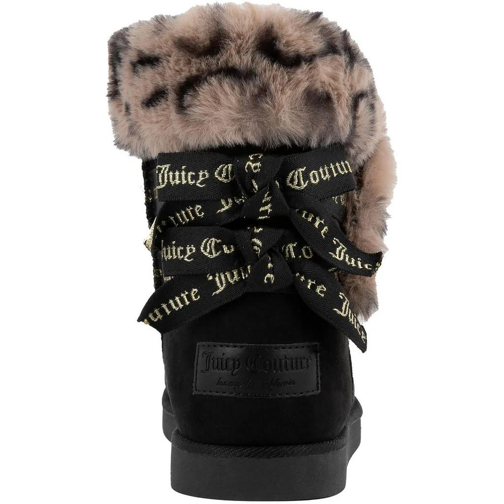 Juicy Couture Womens Bow Faux Fur Mid-Calf Boots 3