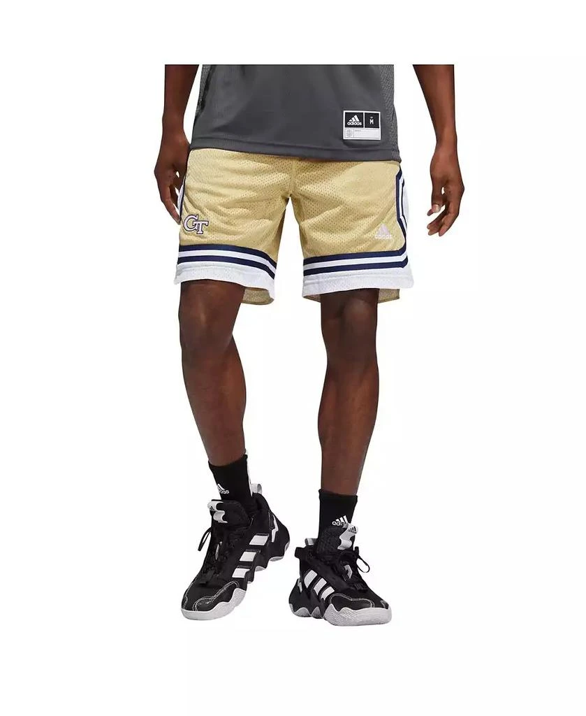 Adidas Men's Gold Georgia Tech Yellow Jackets Swingman AEROREADY Basketball Shorts 1