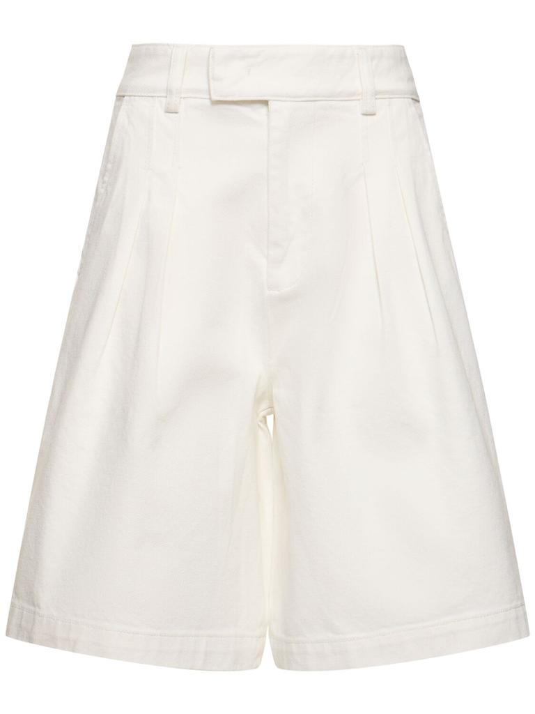 The Frankie Shop Xavier Cotton Denim Bermuda Shorts