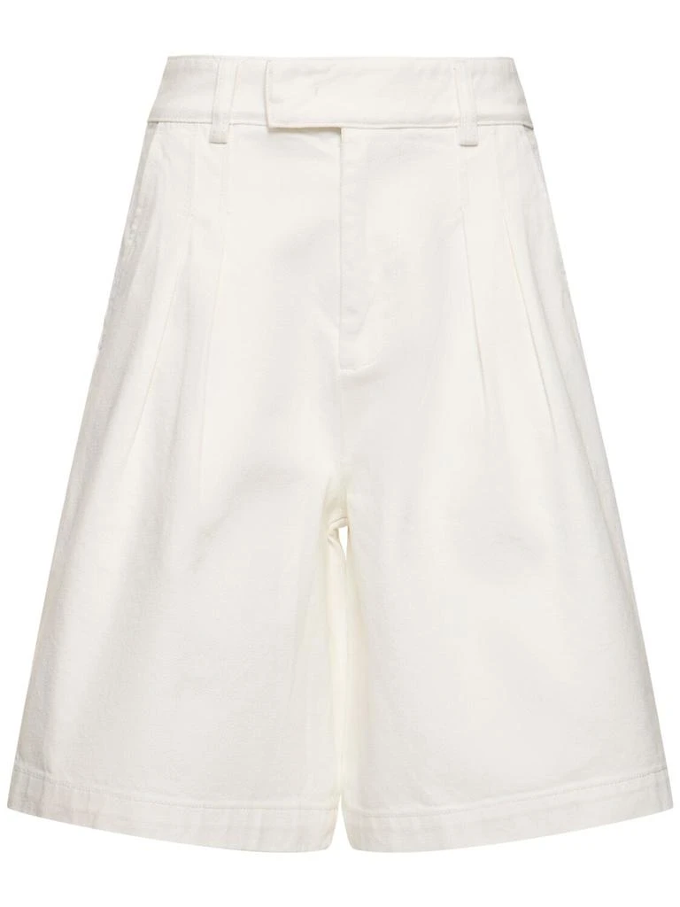 The Frankie Shop Xavier Cotton Denim Bermuda Shorts 1
