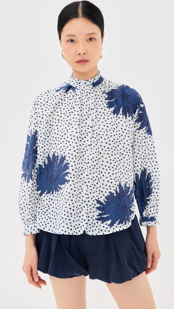 Alix of Bohemia Poet Indigo Dahlia Blouse 6