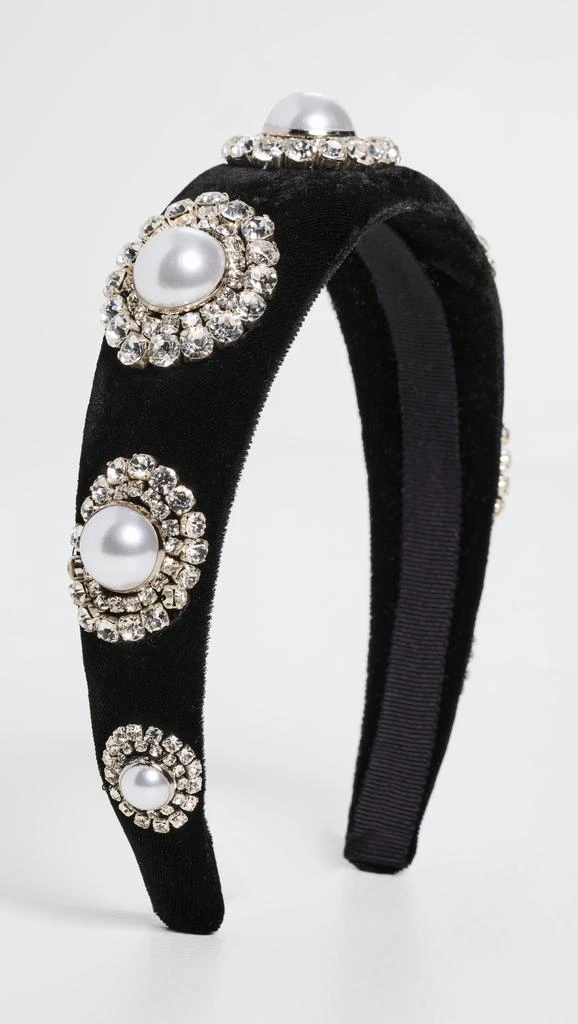 Jennifer Behr Sidney Velvet Headband 1