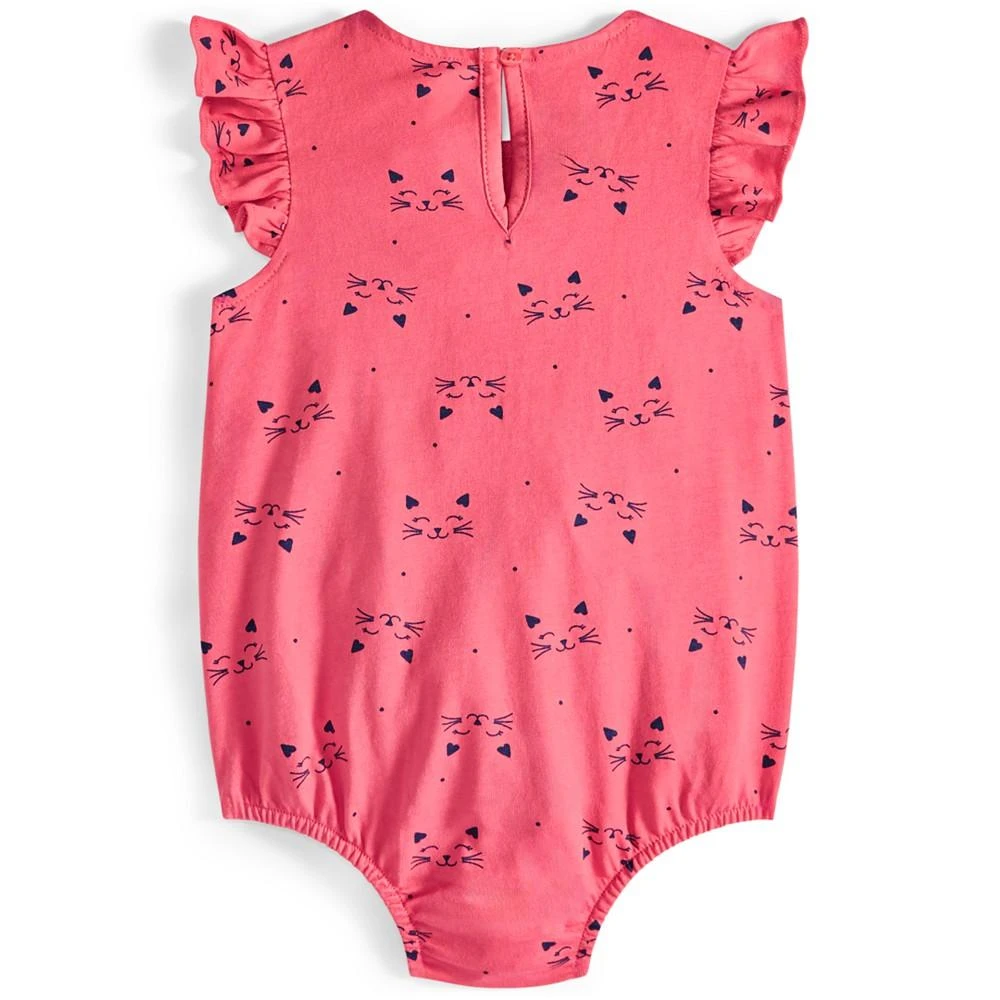 First Impressions Baby Girls Kitten Smile Cotton Sunsuit, Created for Macy's 2