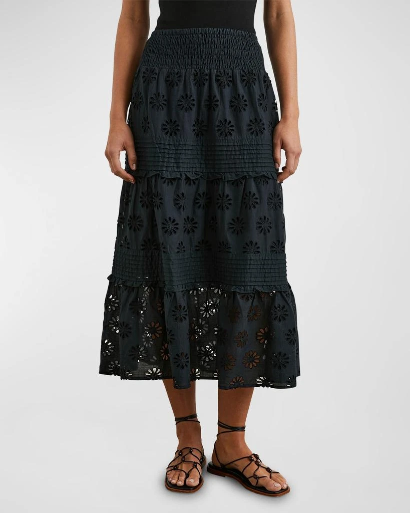 Rails Gail Floral Embroidered Midi Skirt 1