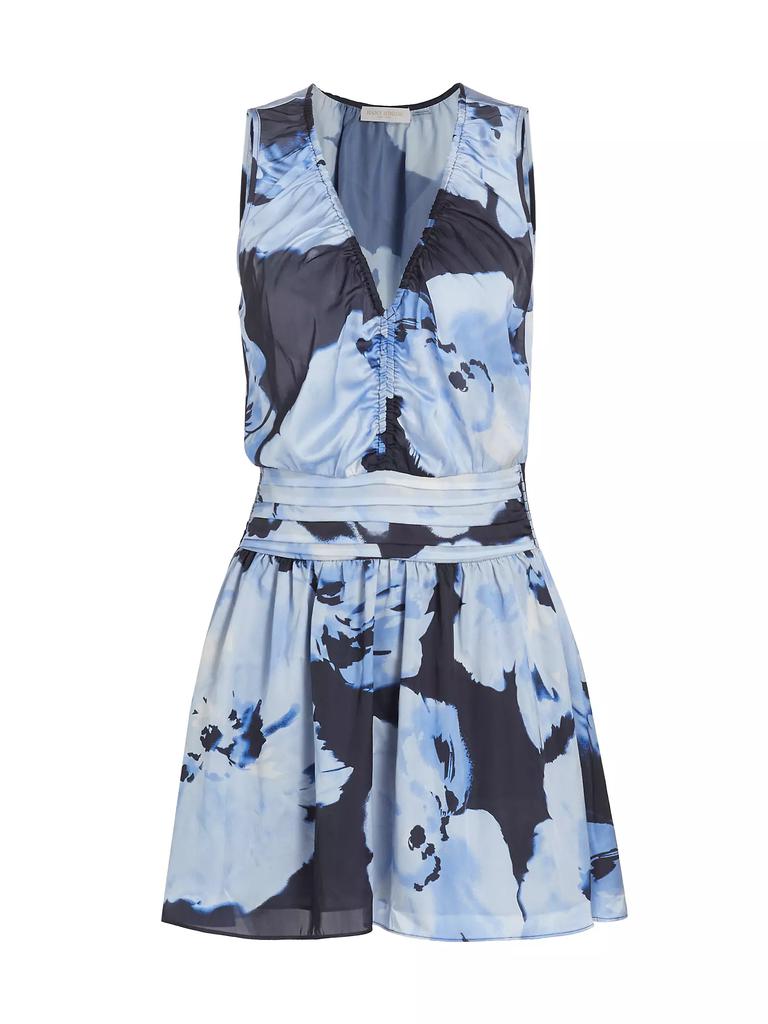 Ramy Brook Ashlynn Floral V-Neck Minidress