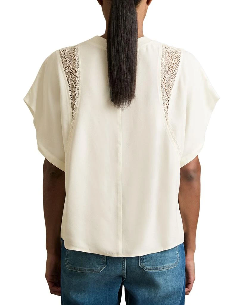 REISS Harlowe Lace Inset Tee 3