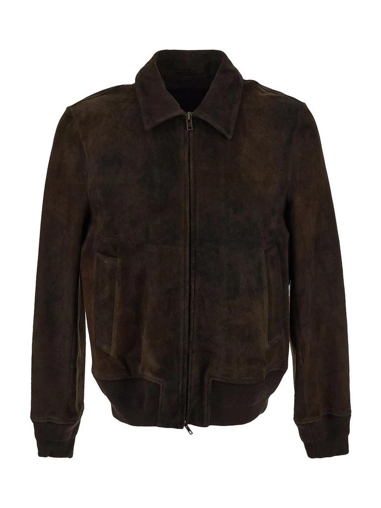 Salvatore Santoro bomber in pelle scamosciata 1