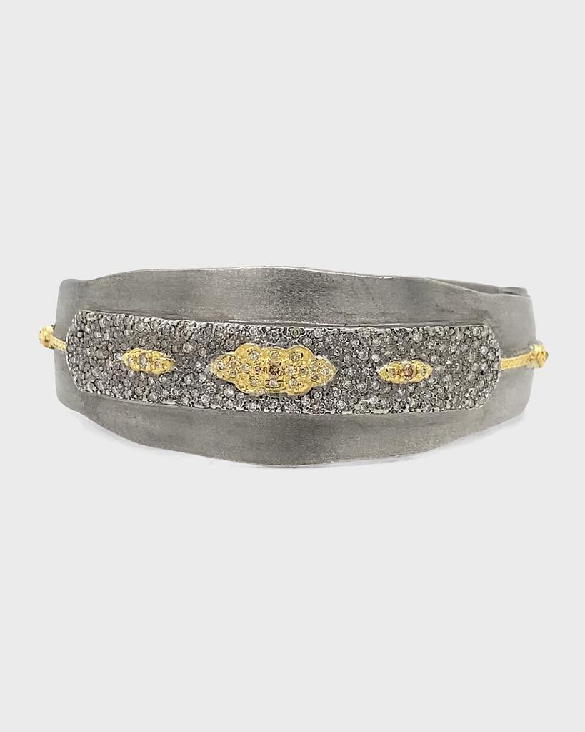 Armenta Old World Pave Scroll Kick Cuff