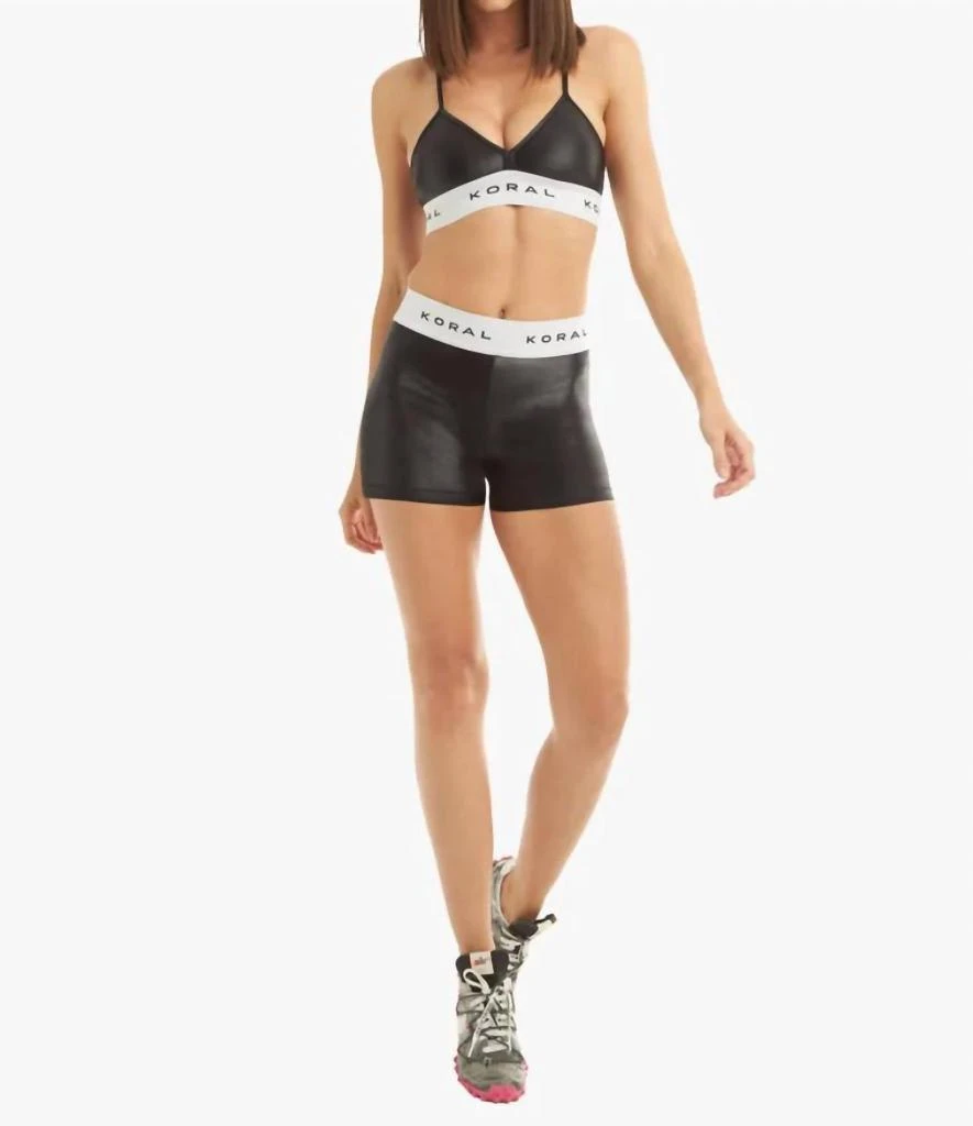 Koral Aden Hot High Rise Infinity Short In Black 1