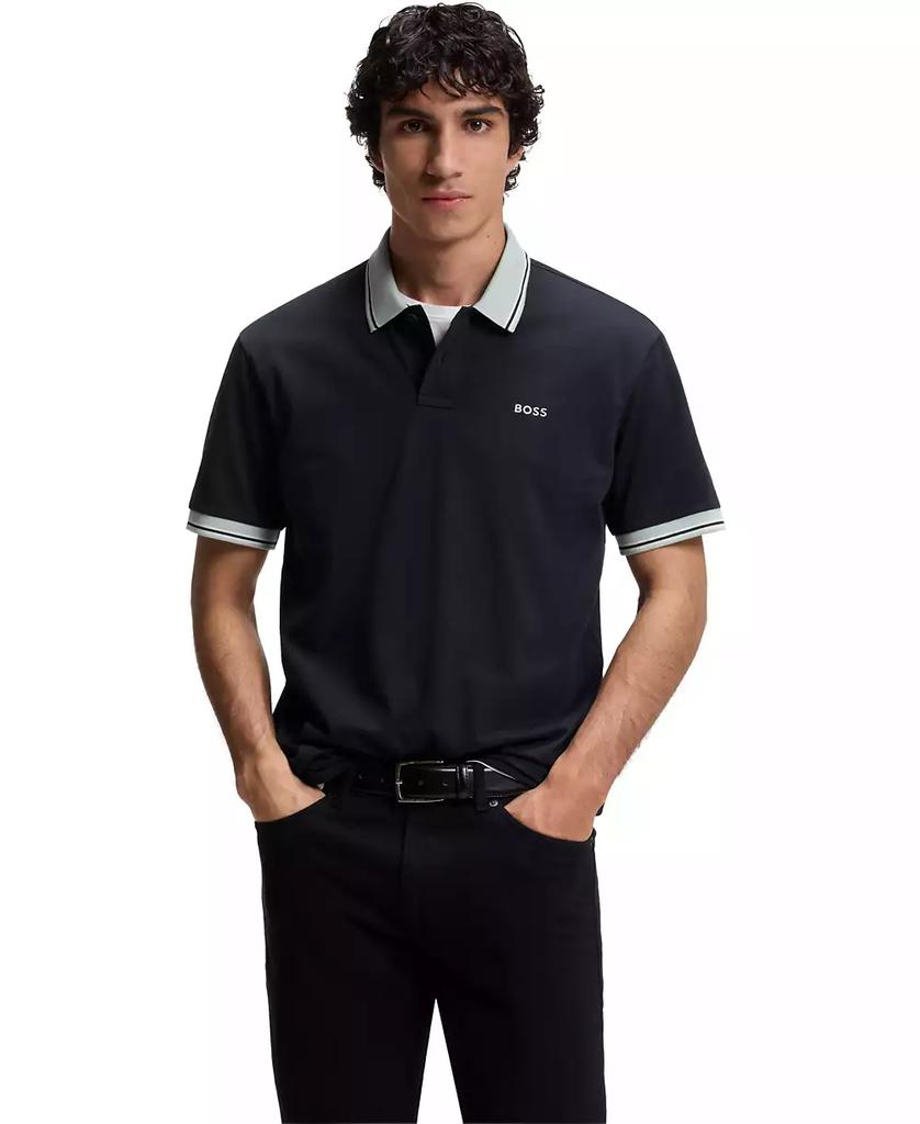 ERL Men's Double Sleeve Polo T-Shirt Black - Polo Shirts - BeyondStyle
