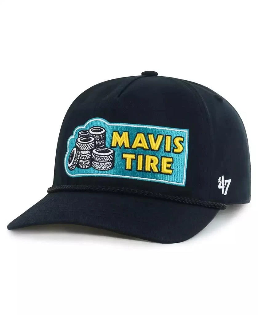 47 Brand Men's Black Denny Hamlin Triple Hit Hitch Rope Adjustable Hat 3