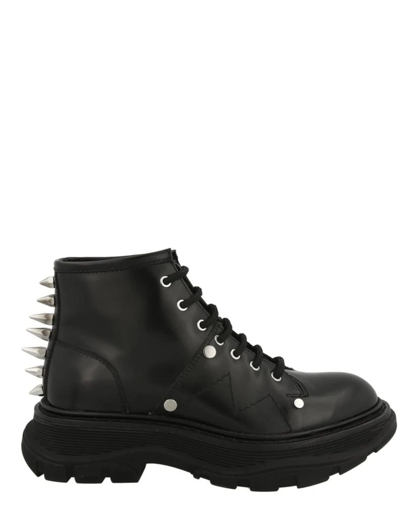 Alexander McQueen Leather Ankle Combat Boots 1