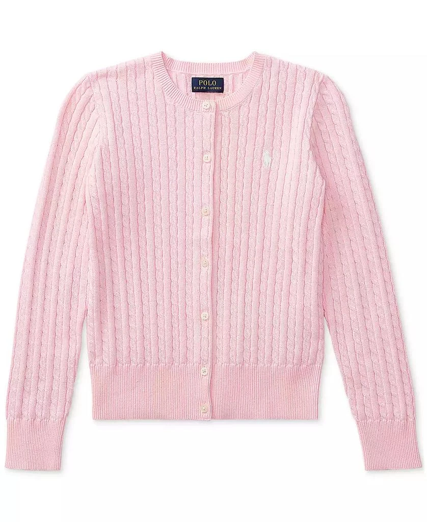 Polo Ralph Lauren Big Girls Cable-Knit Cotton Cardigan 4